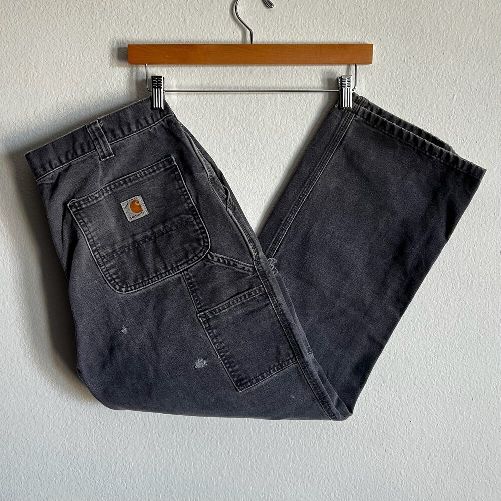 Carhartt gray work wear carpenter pants